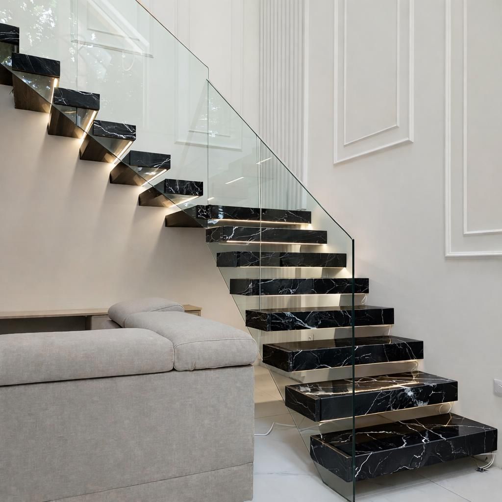 Frameless Staircase Railing
